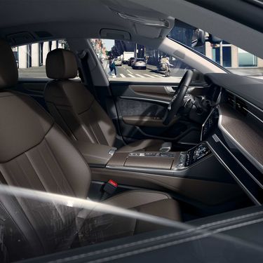 View of the cockpit of the Audi A7 Sportback